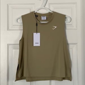 Gymshark - Training midi tank (Moss green)